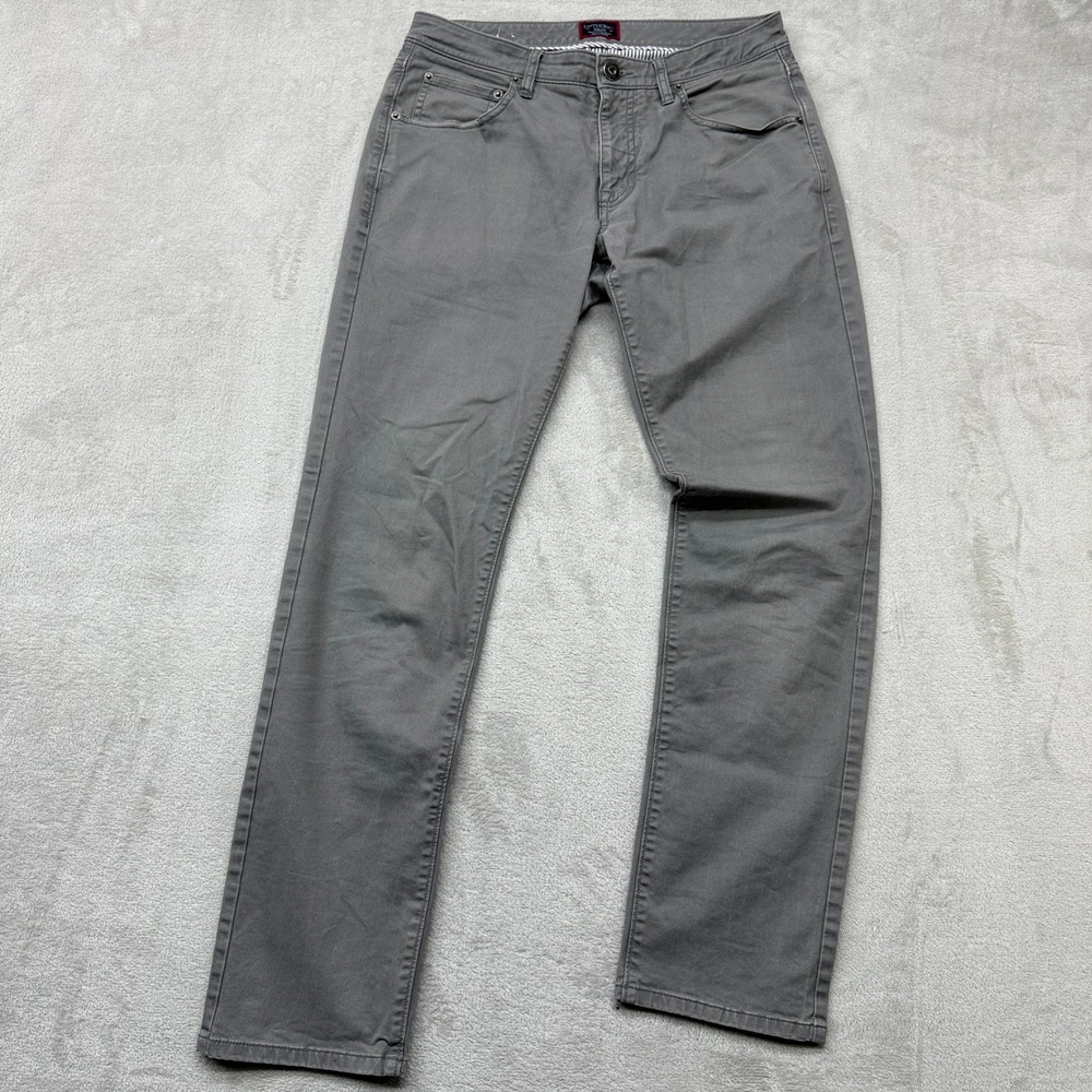 UNTUCKit Don Santiago Pants Mens 30x32 Grey Straight Fit Chino Performance Light